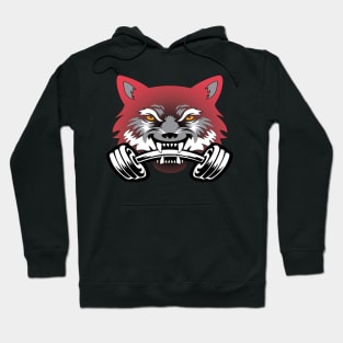Wolf sport and fitness lovely blend drawing cute cool colorful Hoodie